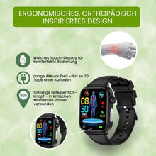 Lade das Bild in den Galerie-Viewer, GlucoCare SOS – Smartwatch zur Unterstützung bei Schmerzen mit SOS & Sturzerkennung (2026)