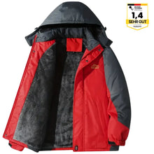 Lade das Bild in den Galerie-Viewer, Hochwertige Herren-Outdoorjacke mit Kapuze – Wasserdicht, winddicht und warm gefüttert für Herbst und Winter