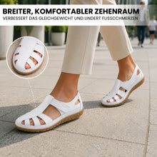 Lade das Bild in den Galerie-Viewer, BellaVita Komfort-Sandale aus Leder — Premium-Soft · Rutschfest · Federleicht