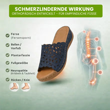 Lade das Bild in den Galerie-Viewer, FloraVita - Schmerzlindernde Vintage-Sandale aus Leder | Rutschfest & Federleicht