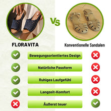 Lade das Bild in den Galerie-Viewer, FloraVita - Schmerzlindernde Vintage-Sandale aus Leder | Rutschfest & Federleicht