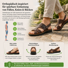 Lade das Bild in den Galerie-Viewer, OrthoFeel - Schmerzlindernde Komfort-Sandalen | Rutschfest & Federleicht
