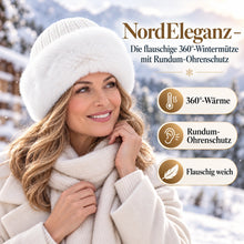 Lade das Bild in den Galerie-Viewer, NordEleganz – Die flauschige 360°-Wintermütze mit Rundum-Ohrenschutz
