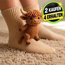 Lade das Bild in den Galerie-Viewer, HUGGY Socken – Nie mehr kalte Füße nur noch HUGGY - Einheitsgröße-Unisex | Handgefertigt