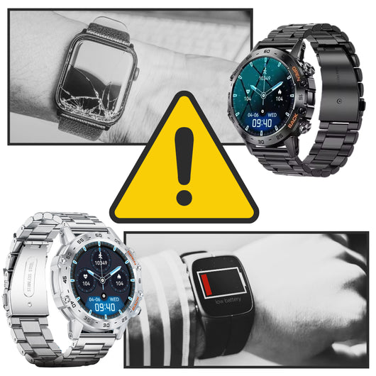 AirForce Health K52 - die unzerstörbare Smartwatch mit Echtzeit Herzfrequenzmesser, Blutdruck-/Sauerstoff-Tracker