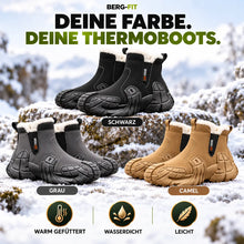 Lade das Bild in den Galerie-Viewer, ThermoBoots | wasserdichte, warm gefütterte Winterstiefel | Leicht, rutschfest &amp; Schmerzlindernd
