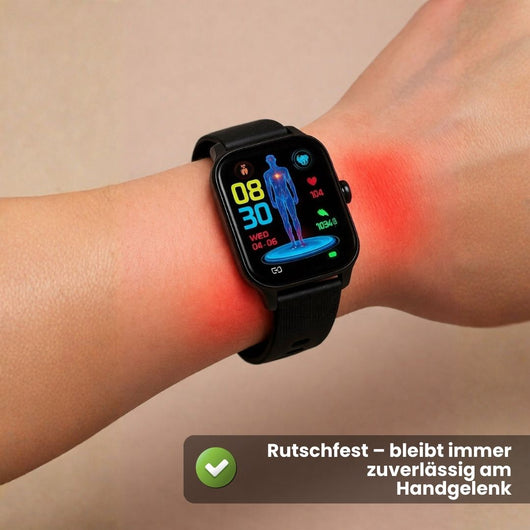 GlucoCare SOS – Smartwatch zur Unterstützung bei Schmerzen mit SOS & Sturzerkennung (2026)
