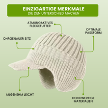 Lade das Bild in den Galerie-Viewer, Fjordwarm – Skandinavische Mütze mit Ohrenschutz
