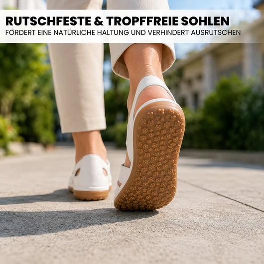 BellaVita Komfort-Sandale aus Leder — Premium-Soft · Rutschfest · Federleicht