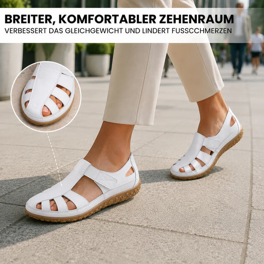 BellaVita Komfort-Sandale aus Leder — Premium-Soft · Rutschfest · Federleicht