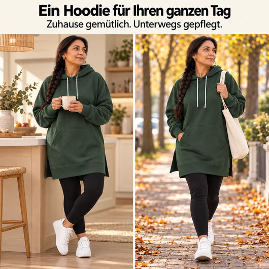 KuschelLiebe – der extra lange Wohlfühlhoodie