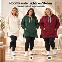 Lade das Bild in den Galerie-Viewer, KuschelLiebe – der extra lange Wohlfühlhoodie
