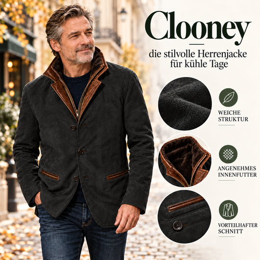 Clooney - Hochwertige Lederjacke für jede Jahreszeit