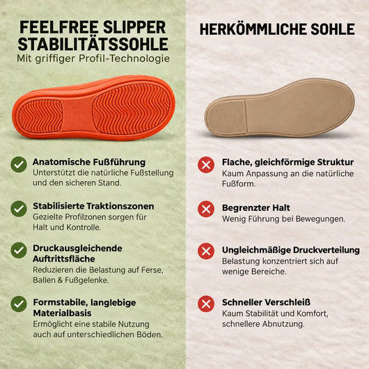 FeelFree Slipper - ergonomische & rutschfeste Winterslipper