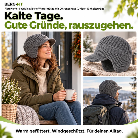 Fjordwarm – Skandinavische Wintermütze mit Ohrenschutz (Unisex-Einheitsgröße) 2026