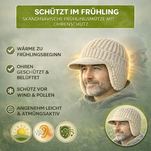 Fjordwarm – Skandinavische Mütze mit Ohrenschutz