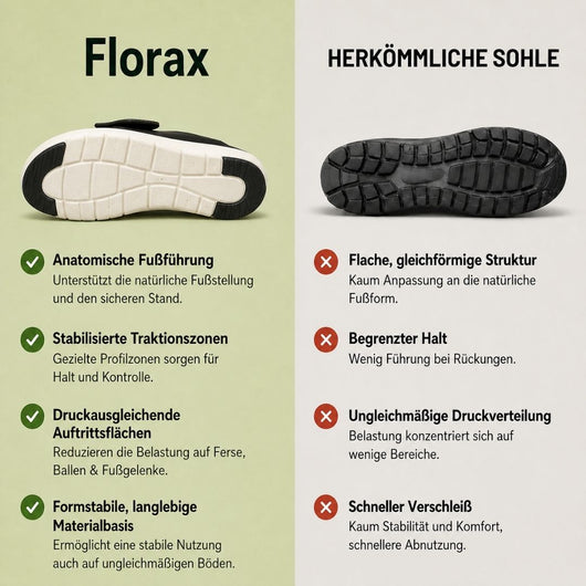 Florax Sandalen - schmerzlindernde Komfortsandalen | Ergonomisches Design