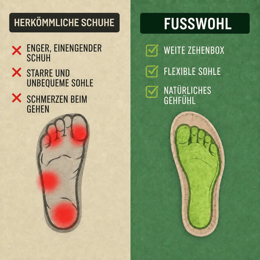 Fusswohl - ergonomische Schmerzlinderungs-Schuhe | Federlich & Rutschfest