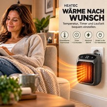 Lade das Bild in den Galerie-Viewer, HEATEC -  energiesparende tragbare Komfortheizung mit hoher Heizleistung &amp; Sicherheitssystem ohne Installation | Bis 20 m²
