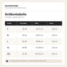 Lade das Bild in den Galerie-Viewer, KuschelLiebe – der extra lange Wohlfühlhoodie
