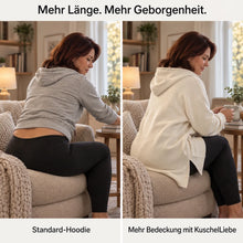 Lade das Bild in den Galerie-Viewer, KuschelLiebe – der extra lange Wohlfühlhoodie

