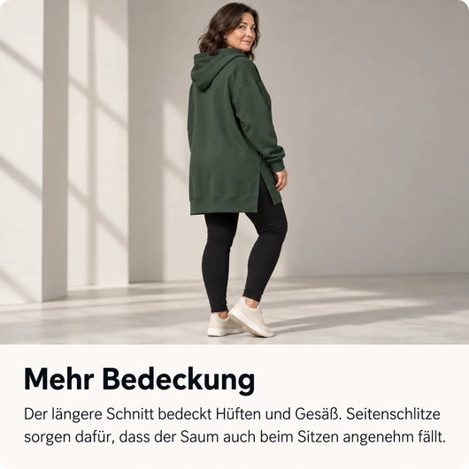 KuschelLiebe – der extra lange Wohlfühlhoodie