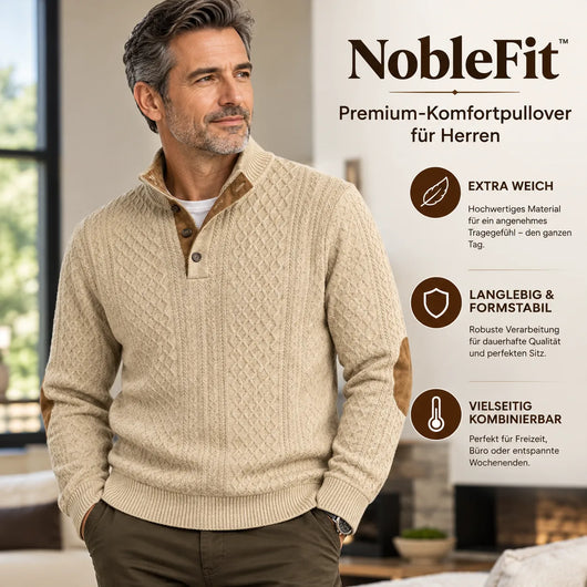 NobleFit– Figurfreundlicher Premium-Komfortpullover für Herren | Ultrabequem & Elegant