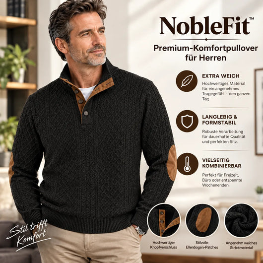 NobleFit– Figurfreundlicher Premium-Komfortpullover für Herren | Ultrabequem & Elegant