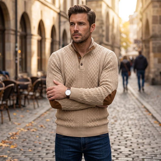 NobleFit– Figurfreundlicher Premium-Komfortpullover für Herren | Ultrabequem & Elegant