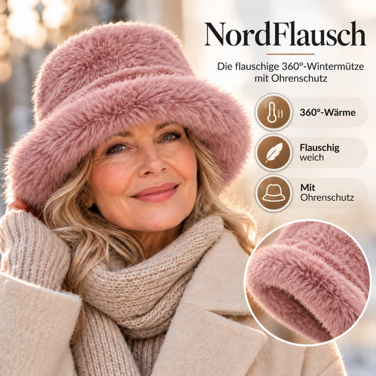 NordFlausch – Winterhaube mit integriertem Deep-Comfort-Ohrenschutz