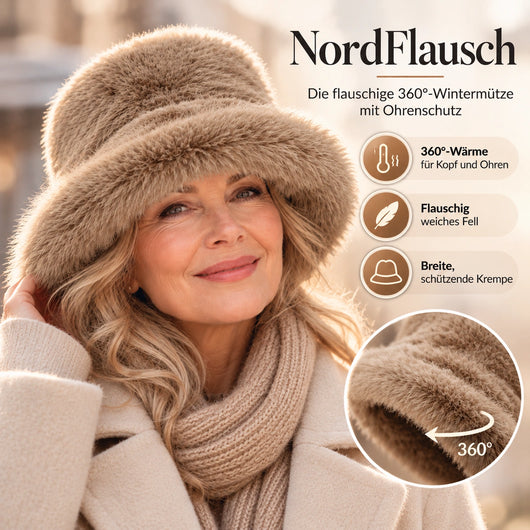 NordFlausch – Winterhaube mit integriertem Deep-Comfort-Ohrenschutz