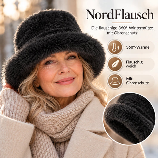 NordFlausch – Winterhaube mit integriertem Deep-Comfort-Ohrenschutz