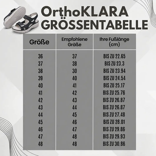 OrthoKlara – Bequeme Sandalen | Ergonomische Unterstützung