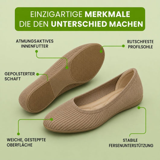 Orthorinas – Schmerzlindernde Komfort-Ballerinas – Unisex | Ergonomisches Design