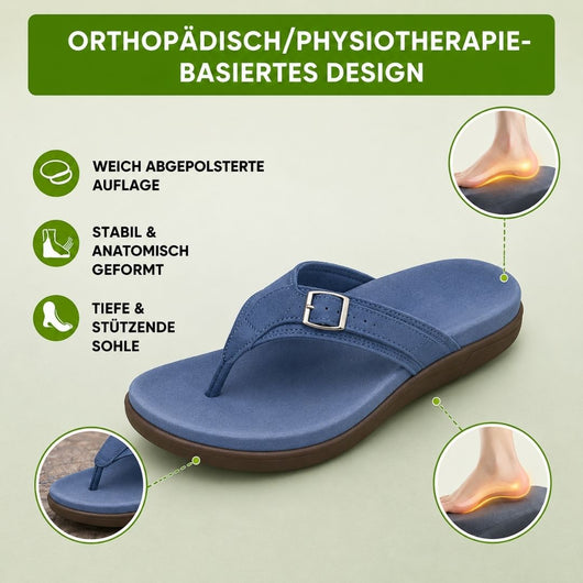 Orthofit - orthopädische Komfort-Sandale | Federleicht & Rutschfest