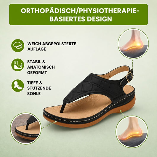 OrthoKomfort - Damen ergonomische schmerzlindernde Komfort-Sandalen