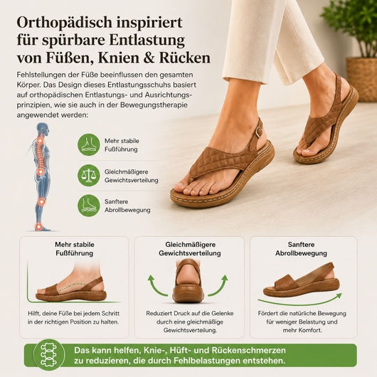 OrthoKomfort - Schmerzlindernde Komfort-Sandalen | Rutschfest & Federleicht