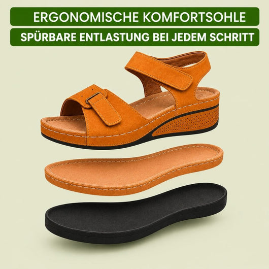 OrthoLine - Schmerzlinderne Komfort-Sandalen | Ergonomisches Fußbett · Rutschfest · Federleicht