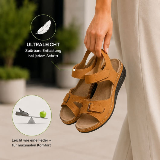 OrthoLine - Schmerzlinderne Komfort-Sandalen | Ergonomisches Fußbett · Rutschfest · Federleicht