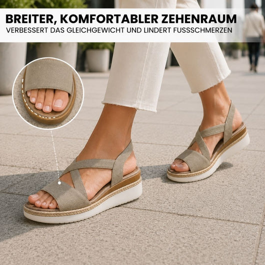 OrthoStella - Schmerzlindernde Komfort-Sandalen | Rutschfest & Federleicht