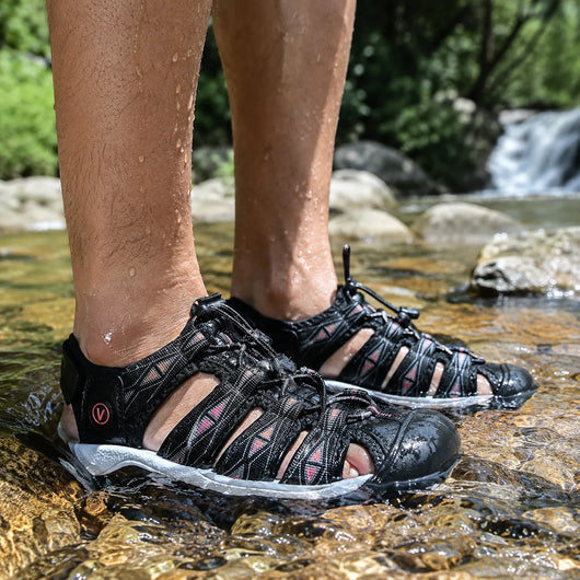 Orthotrekking - Schmerzlindernde Komfort-Sandalen zum Gehen & Wandern | Rutschfest & Federleicht