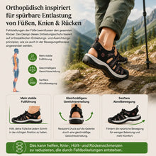 Lade das Bild in den Galerie-Viewer, Orthotrekking - Schmerzlindernde Komfort-Sandalen zum Gehen &amp; Wandern | Rutschfest &amp; Federleicht
