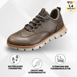 Portland - Ergonomischer & rutschfester Lederschuh zur Schmerzlinderung