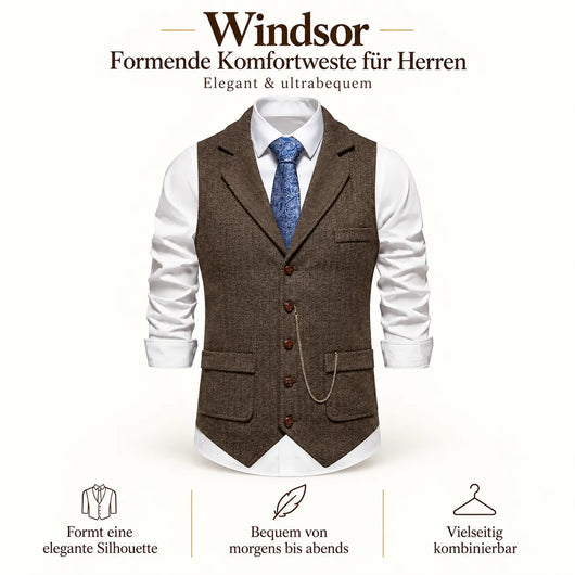 Windsor FormFit – formende Komfortweste für Herren | Elegant & ultrabequem