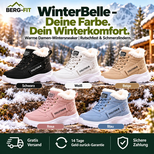 WinterBelle – Warme Damen-Wintersneaker | Rutschfest & Schmerzlindern