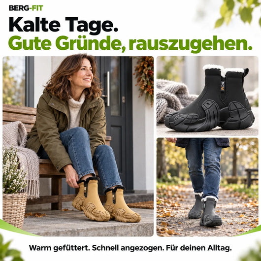 ThermoBoots | wasserdichte, warm gefütterte Winterstiefel | Leicht, rutschfest & Schmerzlindernd