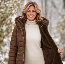 Lade das Bild in den Galerie-Viewer, Nordelle – der Wintermantel, der wärmt und der Figur schmeichelt
