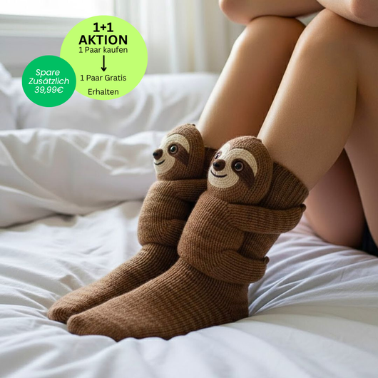 HUGGY Socken Doppelpack – Nie mehr kalte Füße - 1 Paar kaufen, 1 Paar geschenkt!