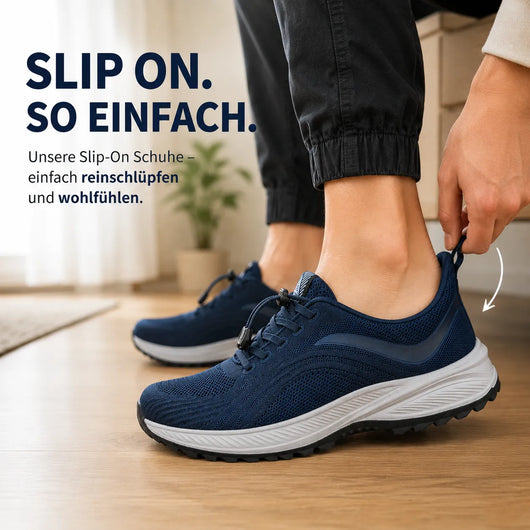 FeelFree Slip-On – Orthopädische Komfort-Sneaker | Reinschlüpfen & schmerzfrei durch den Tag