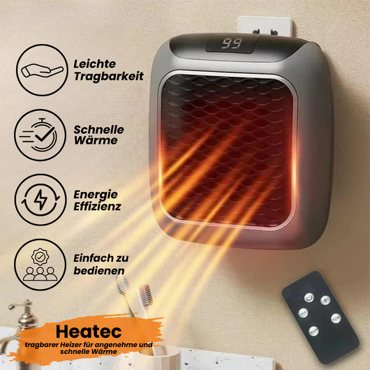 HEATEC™ - tragbarer Heizer für kostenschonende und schnelle Wärme
